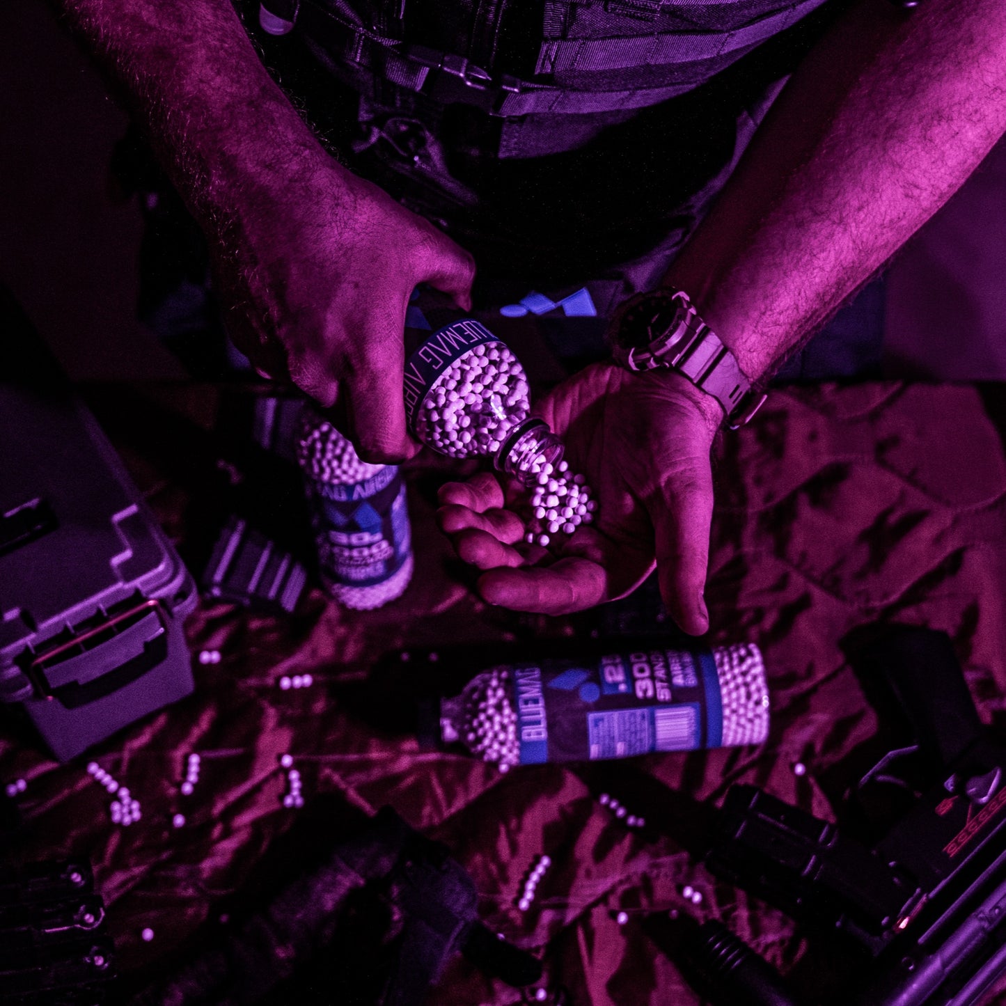 BlueMag Airsoft .20g BB's for in store pickup with rental package.