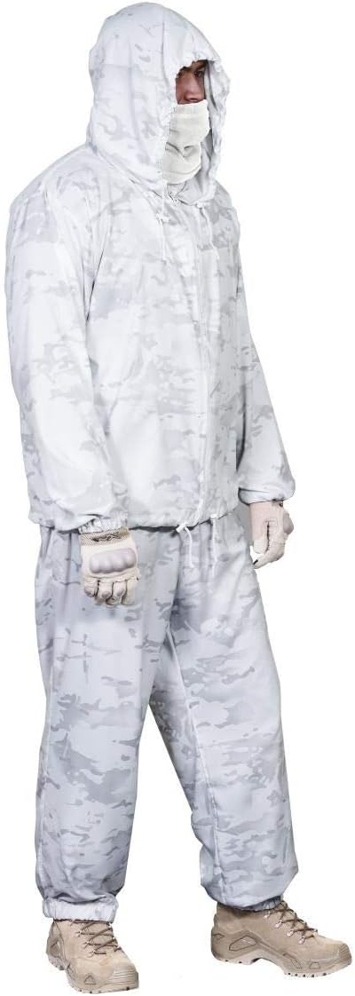 Multicam Alpine Over Whites. Top & Bottom (Unisex M-XXL)