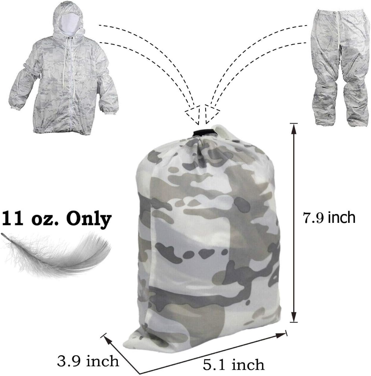 Multicam Alpine Over Whites. Top & Bottom (Unisex M-XXL)