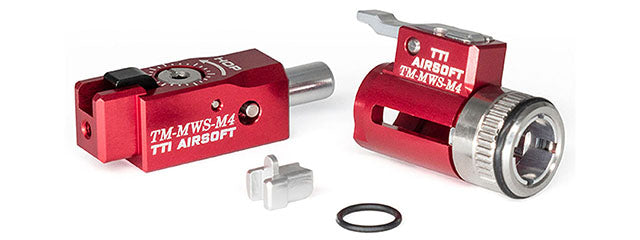 TTI One-Piece Full CNC 7075 TDC Hop-Up Chamber and Adjuster Set for Tokyo Marui MWS M4 GBB Rifles