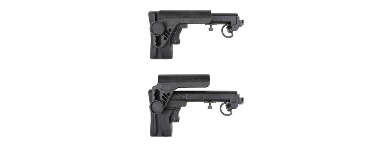 Atlas Custom Works PT-3 AK Telescopic Side Foldable Buttstock for CYMA, GHK, LCT AK Series Airsoft AEGs