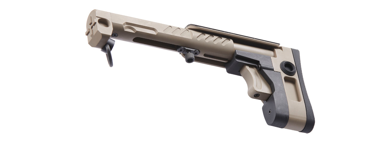 Atlas Custom Works PT-3 AK Telescopic Side Foldable Buttstock for CYMA, GHK, LCT AK Series Airsoft AEGs