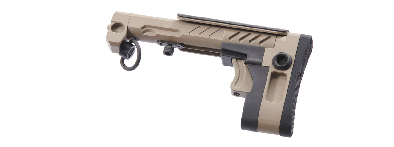 Atlas Custom Works PT-3 AK Telescopic Side Foldable Buttstock for CYMA, GHK, LCT AK Series Airsoft AEGs