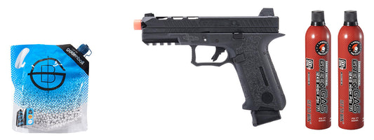 Poseidon Orion Performance Series GBB Pistol No.2 - (Black) Green Gas Combo