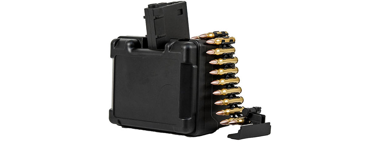 JG Golden Eagle MCR LMG 2600rds Magazine Drum w/ Dummy Belt
