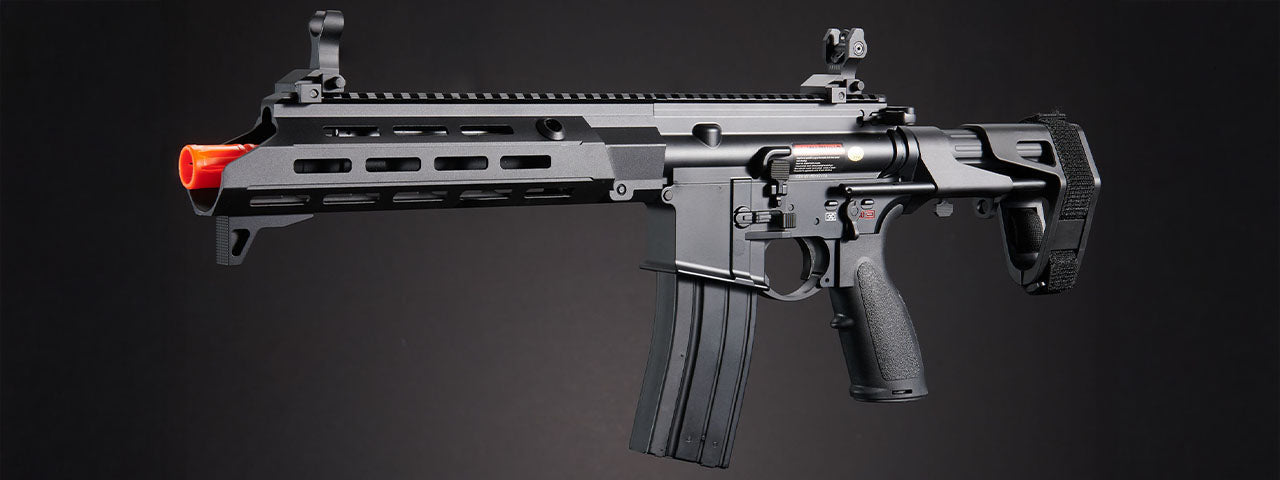 Golden Eagle GBBR Airsoft Rifle w/ 11" M LOK Handguard and Mock Suppressor