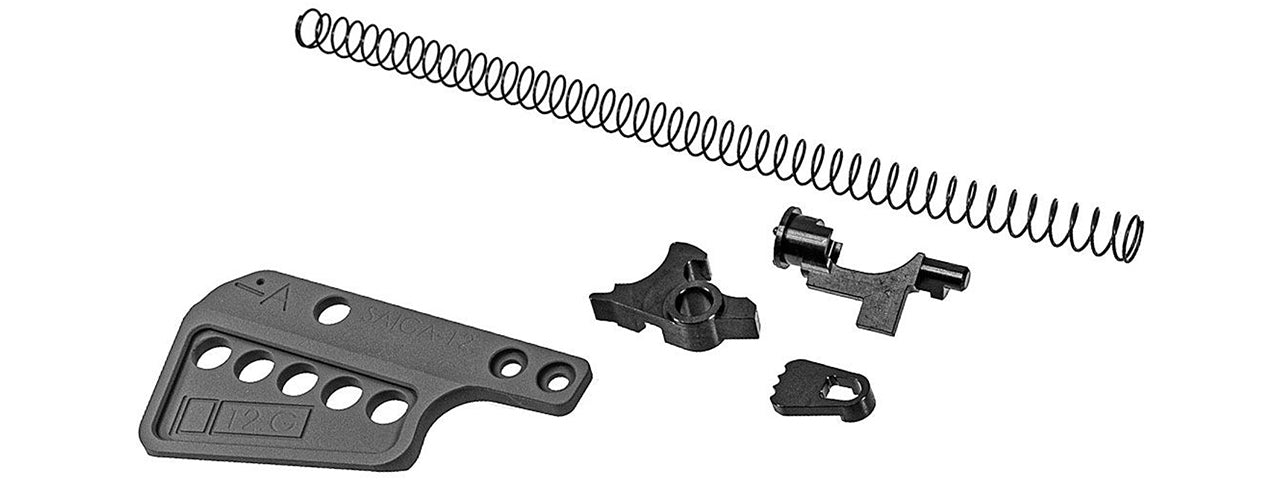 ITP Steel Trigger Group Parts For Marui TM SAIGA-12 GBB Series w/ Magwell & Spring