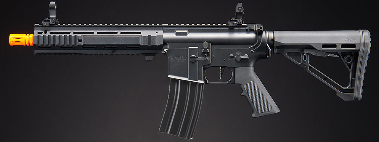 Lancer Tactical Gen 4 L119A2 M4/M16 Full Metal Airsoft Rifle - (Black)