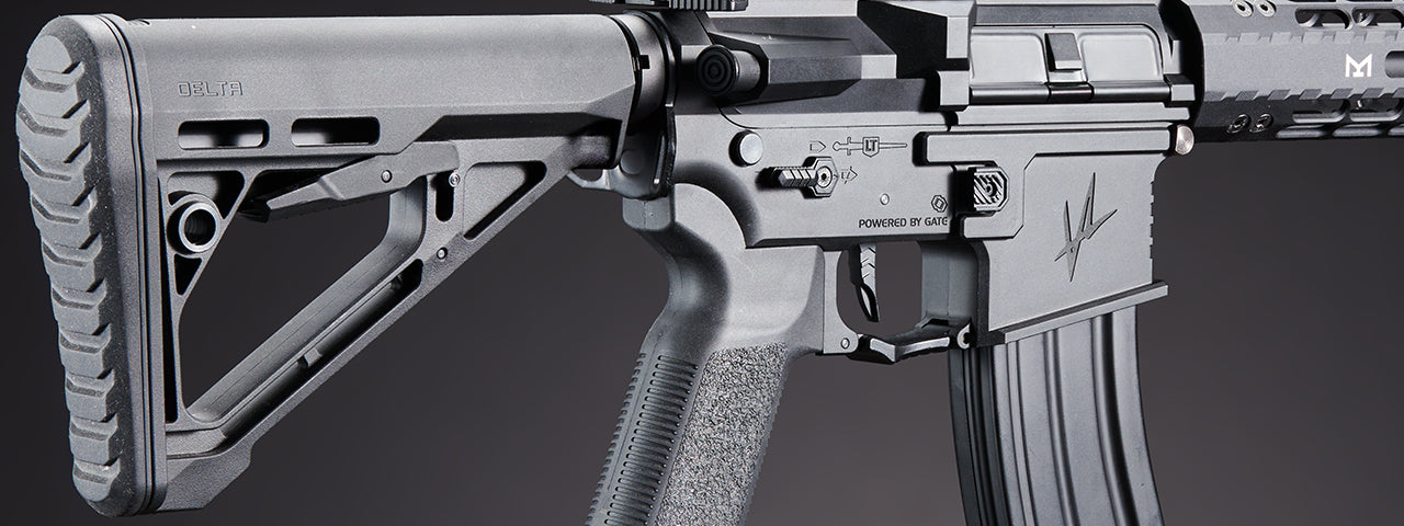 Lancer Tactical Gen 4 VALIANT Edition 9.5" SBR AEG w/ Aster II Bluetooth ETU - (Black)