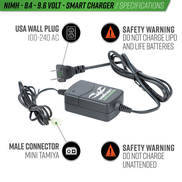 Valken 8.4V-9.6V NiMh Smart Charger