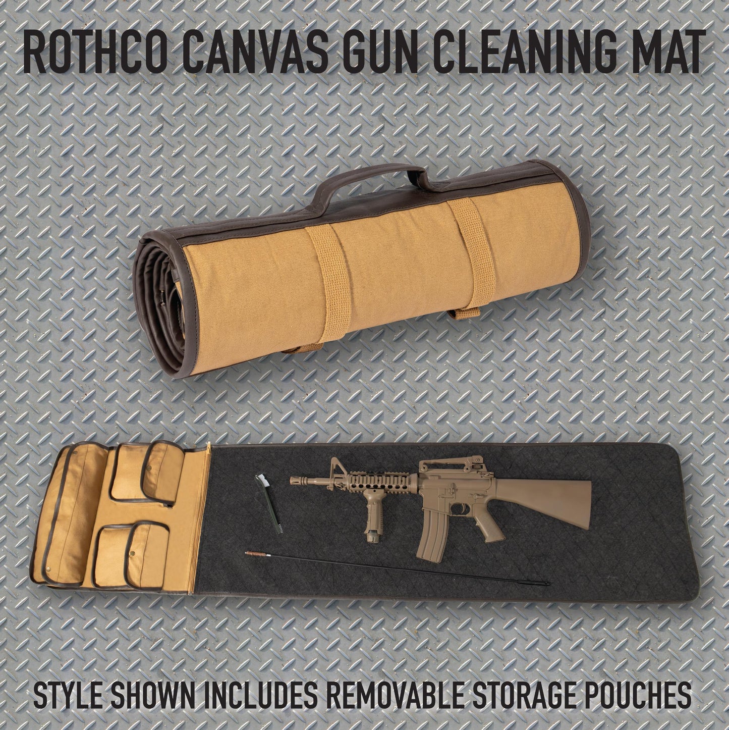 Rothco Canvas Cleaning Mat - Coyote Brown