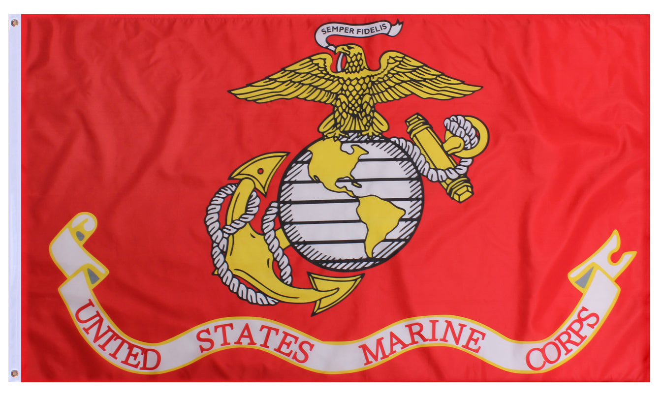 Rothco USMC Eagle, Globe and Anchor Flag - 3' x 5'