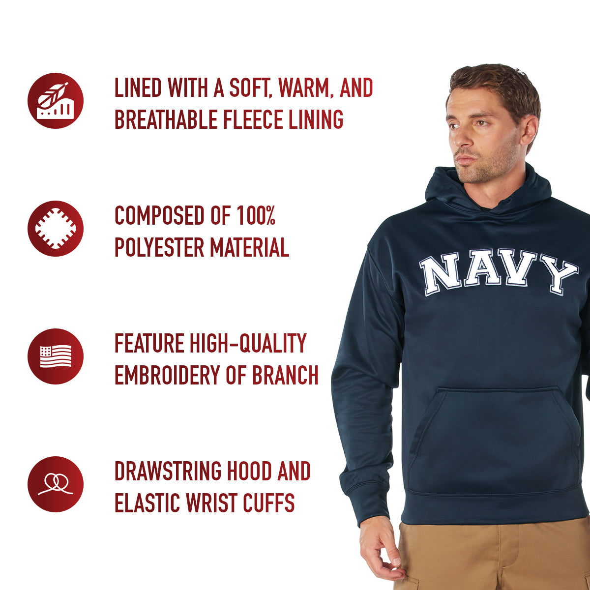 Rothco Embroidered Pullover Hoodies