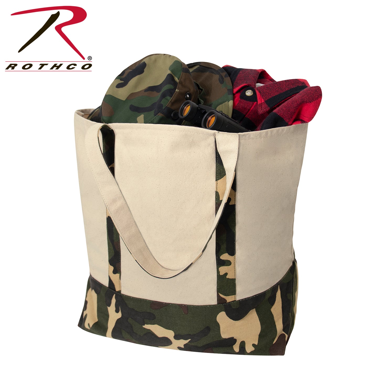 Rothco Large Camo Canvas Tote Bag