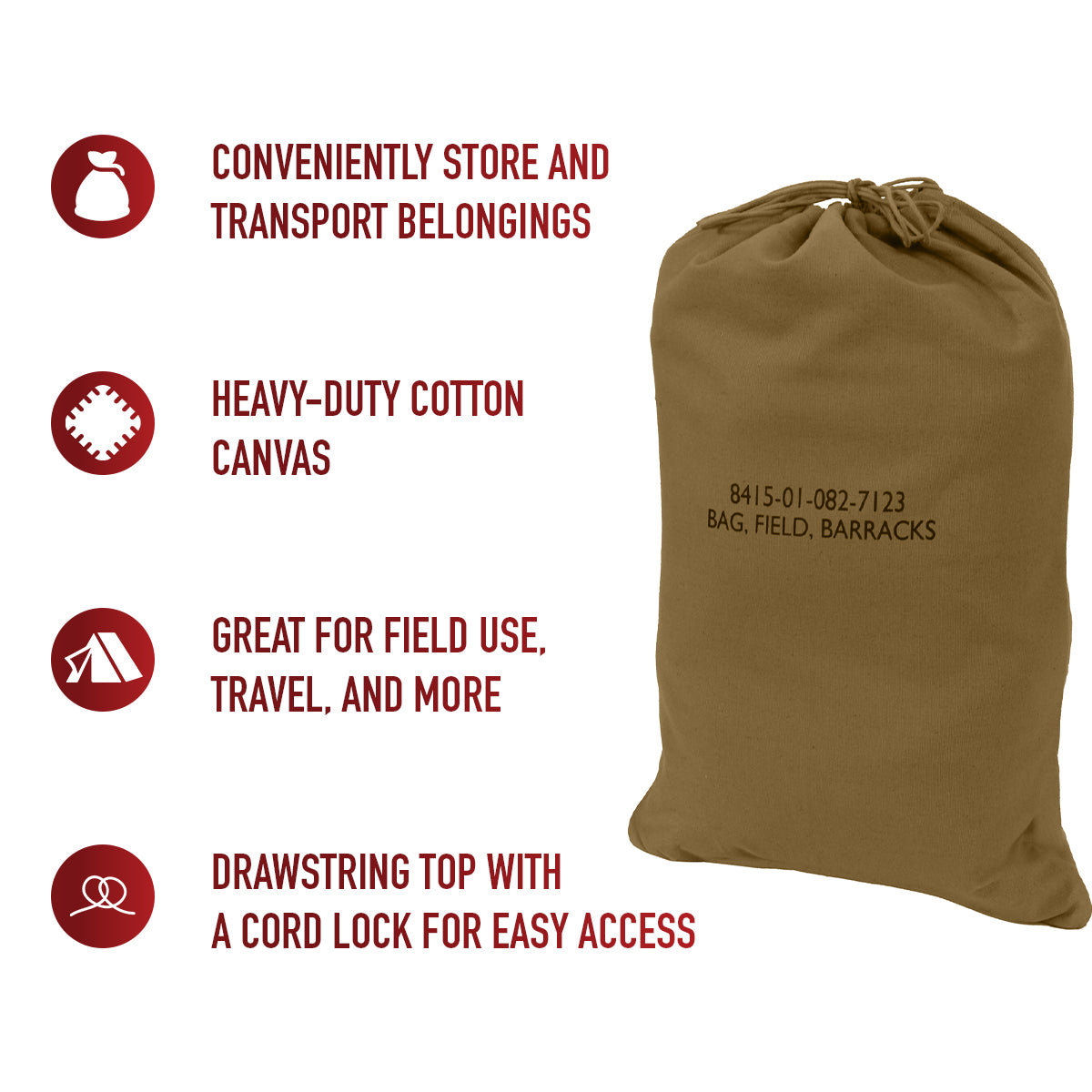Rothco Canvas Barracks Bag