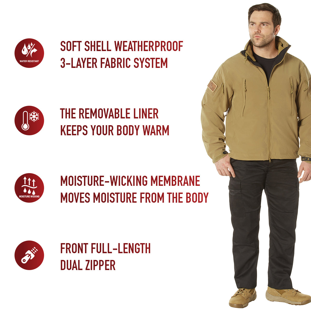 Rothco 3-in-1 Spec Ops Soft Shell Jacket