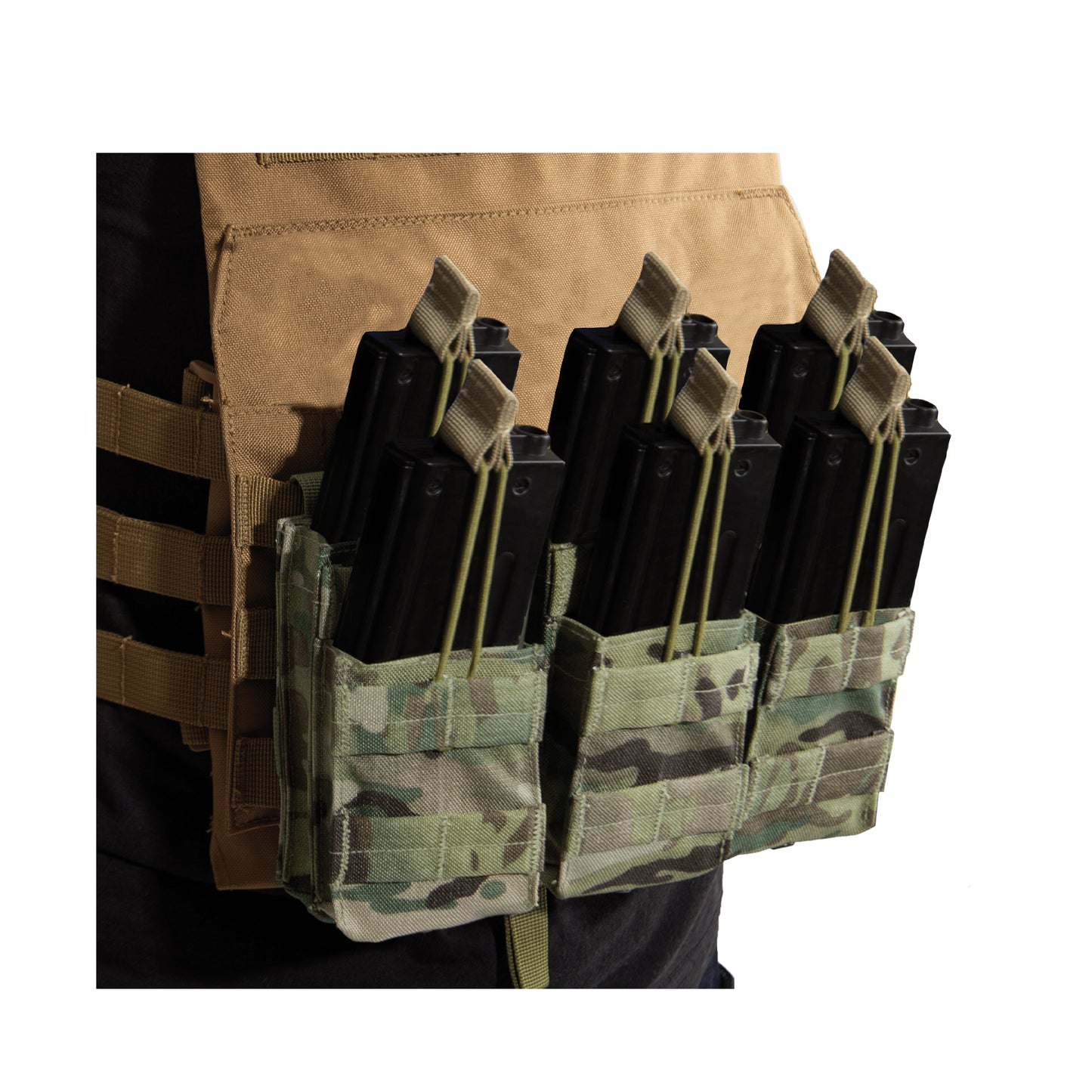 Rothco MOLLE Open Top Six Rifle Mag Pouch