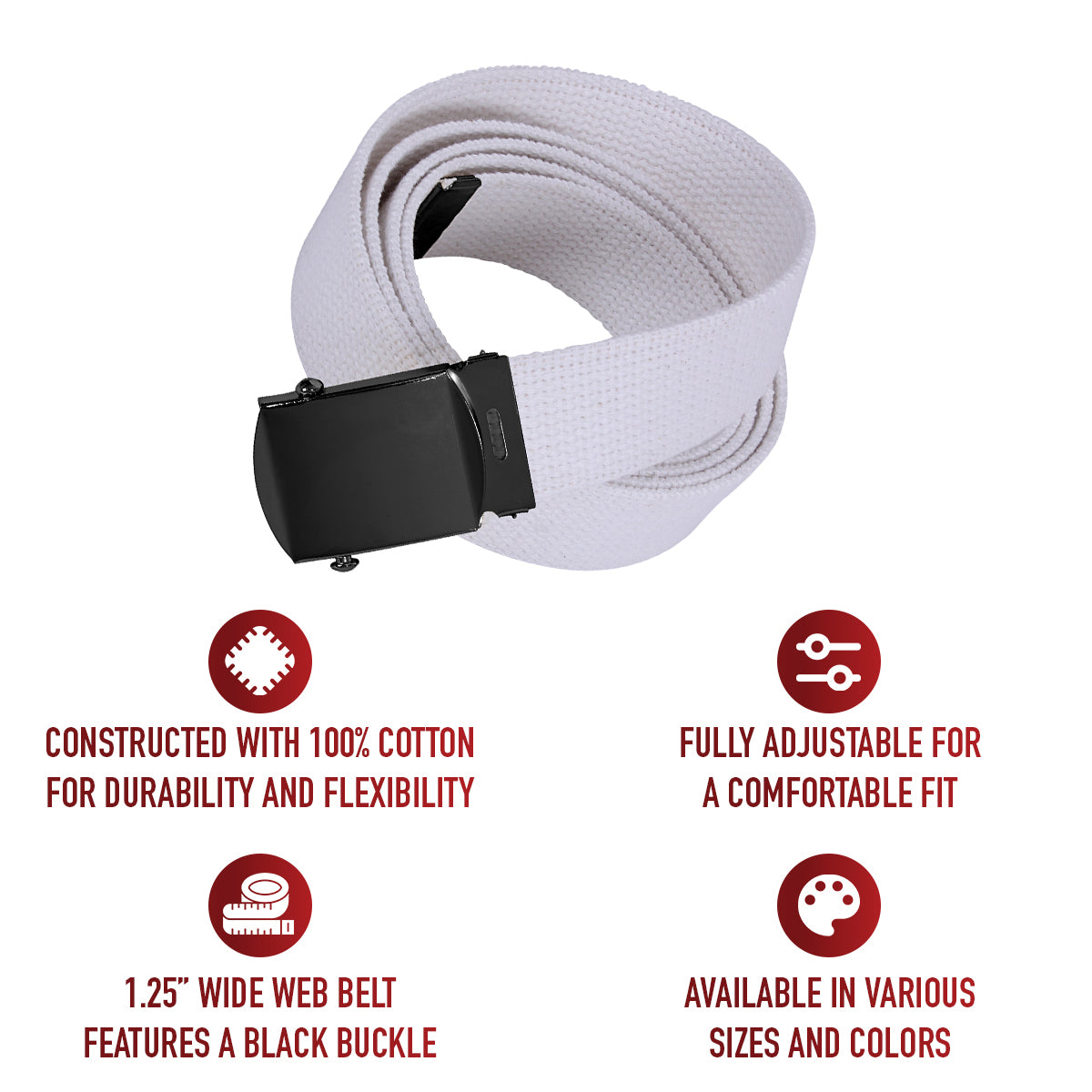 Rothco Web Belts With Buckle