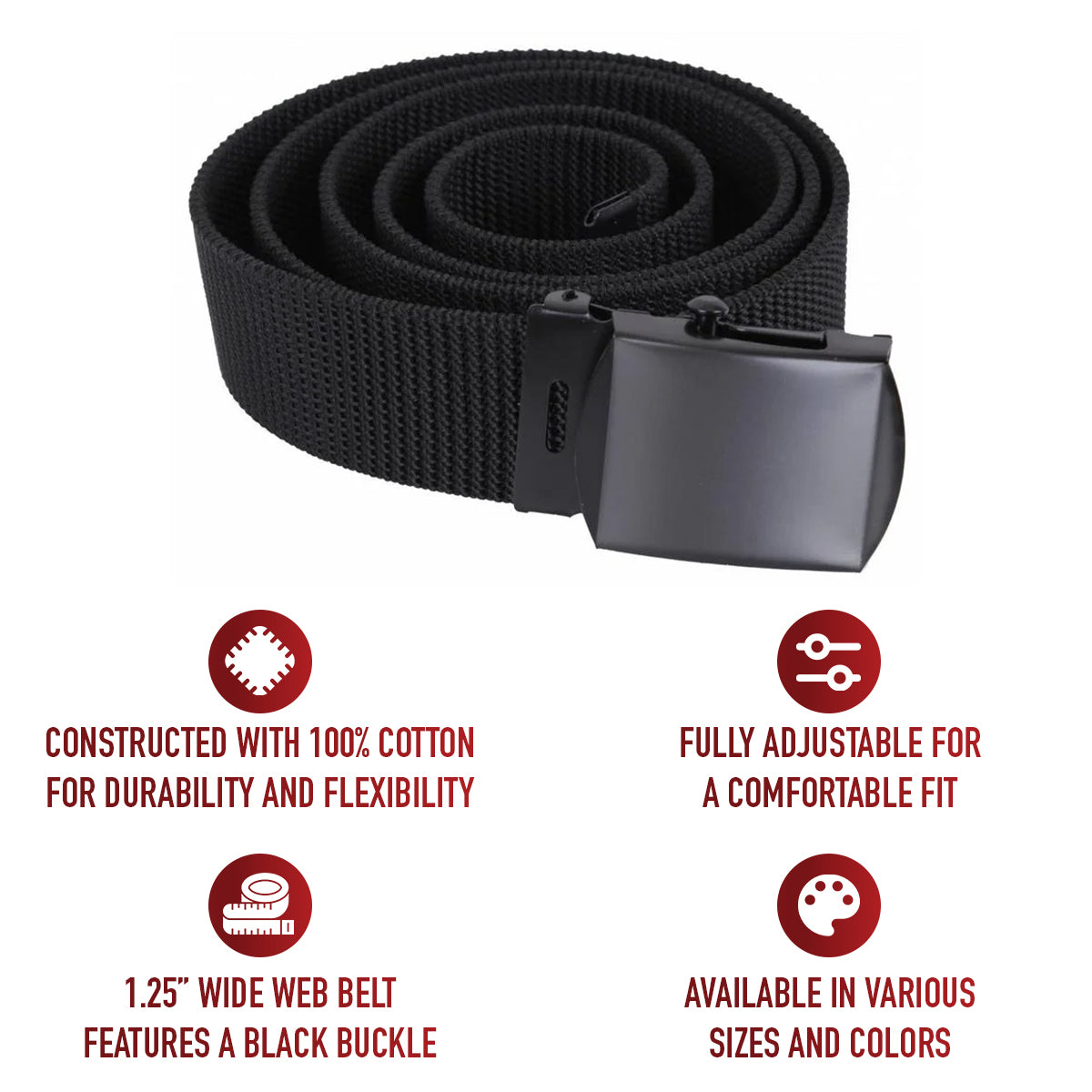 Rothco Web Belts With Buckle