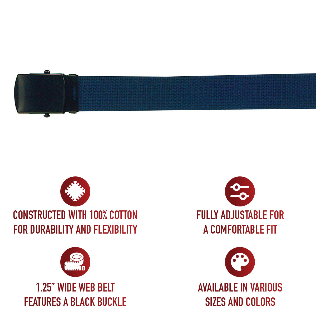 Rothco Web Belts With Buckle