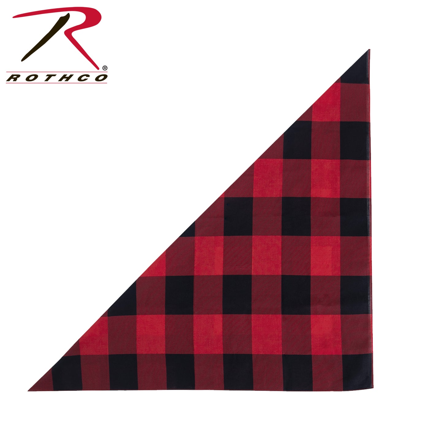 Rothco Red Plaid Bandana – 27" X 27"