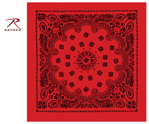Rothco Trainmen Paisley Bandana - 22" X 22"