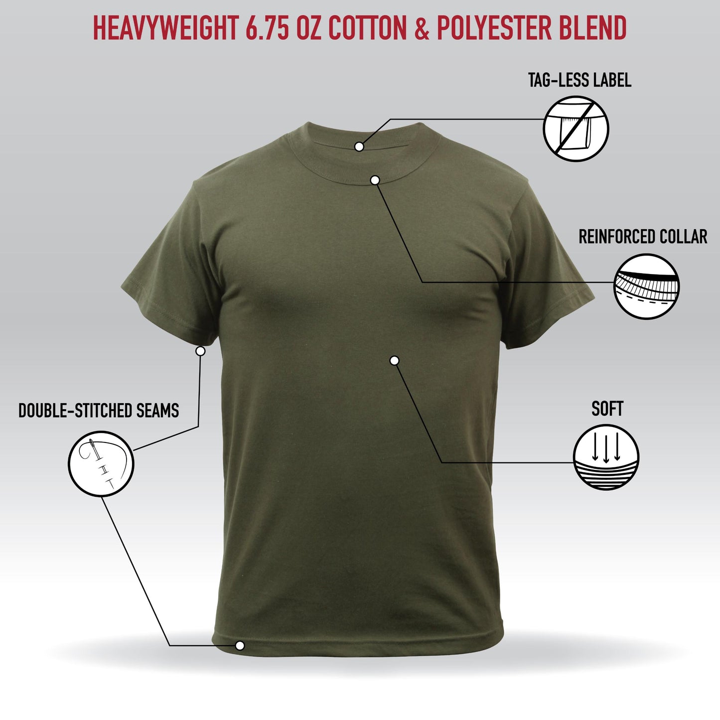Rothco Heavyweight T-Shirts