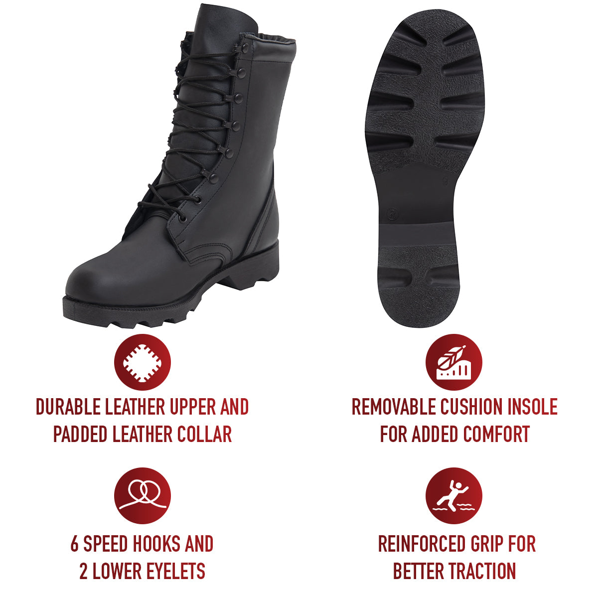Rothco G.I. Type Speedlace Combat Boots - 10 Inch