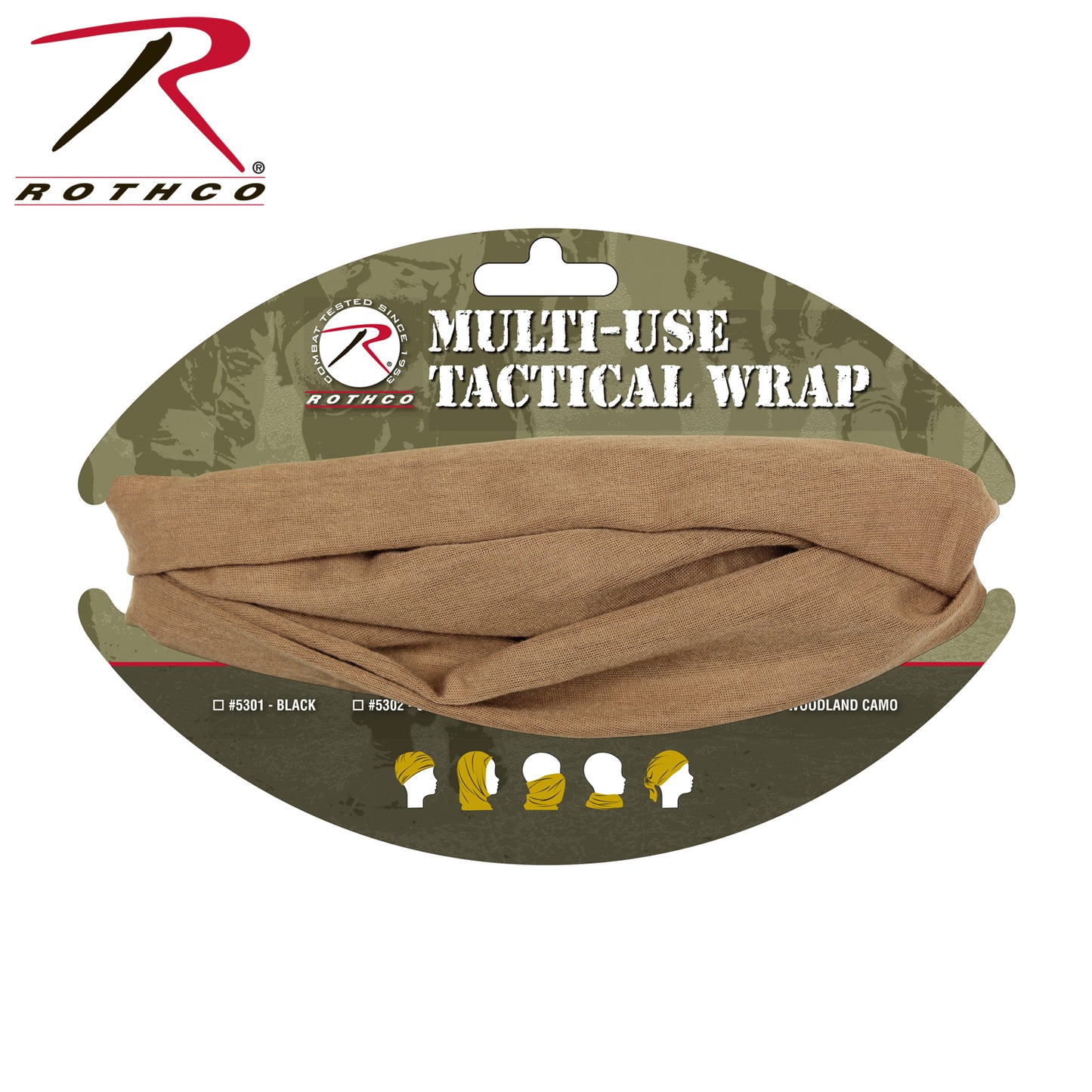Rothco Multi-Use Neck Gaiter and Face Covering Tactical Wrap