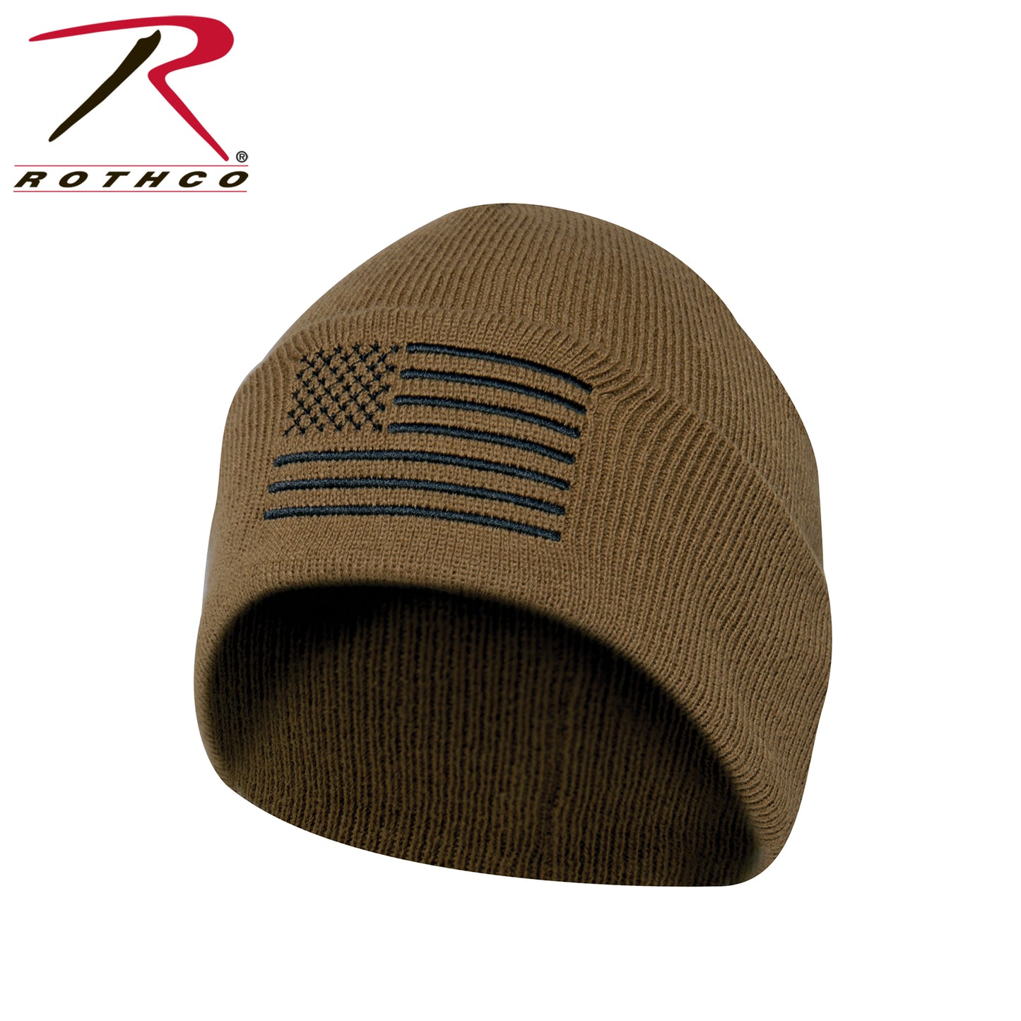 Rothco US Flag Embroidered Fine Knit Watch Cap