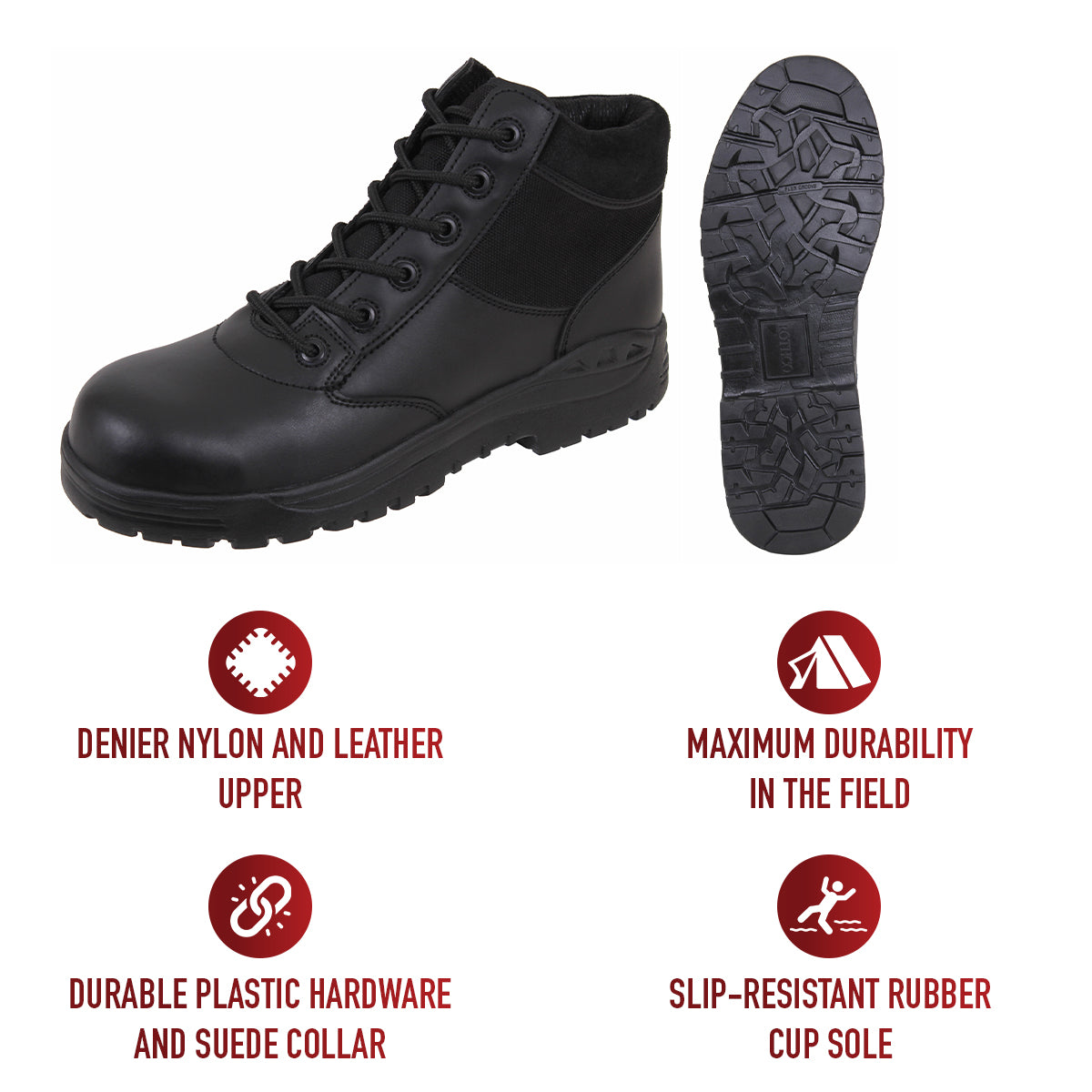Rothco Forced Entry Composite Toe Tactical Boots - 6 Inch