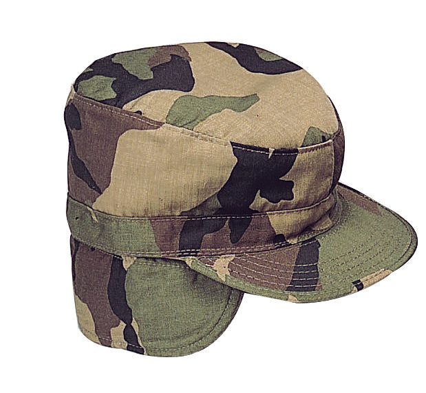 Rothco G.I. Type Combat Caps With Flaps - Olive Drab