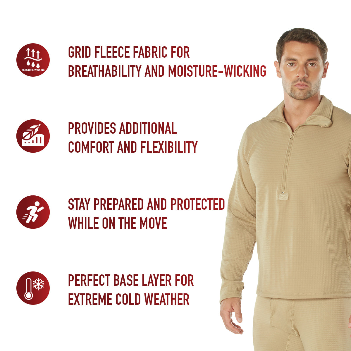 Rothco ECWCS Gen III Mid-Weight Underwear Top (Level II)