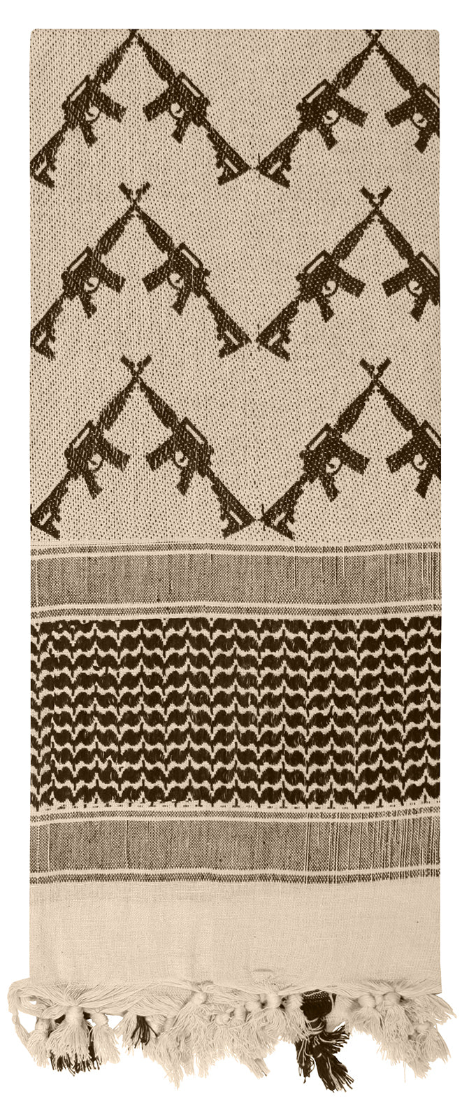 Rothco Crossed Rifles Shemagh Tactical Desert Keffiyeh Scarf