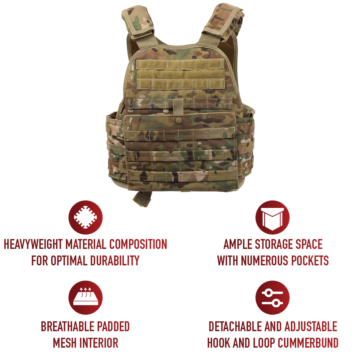Rothco MOLLE Plate Carrier Vest