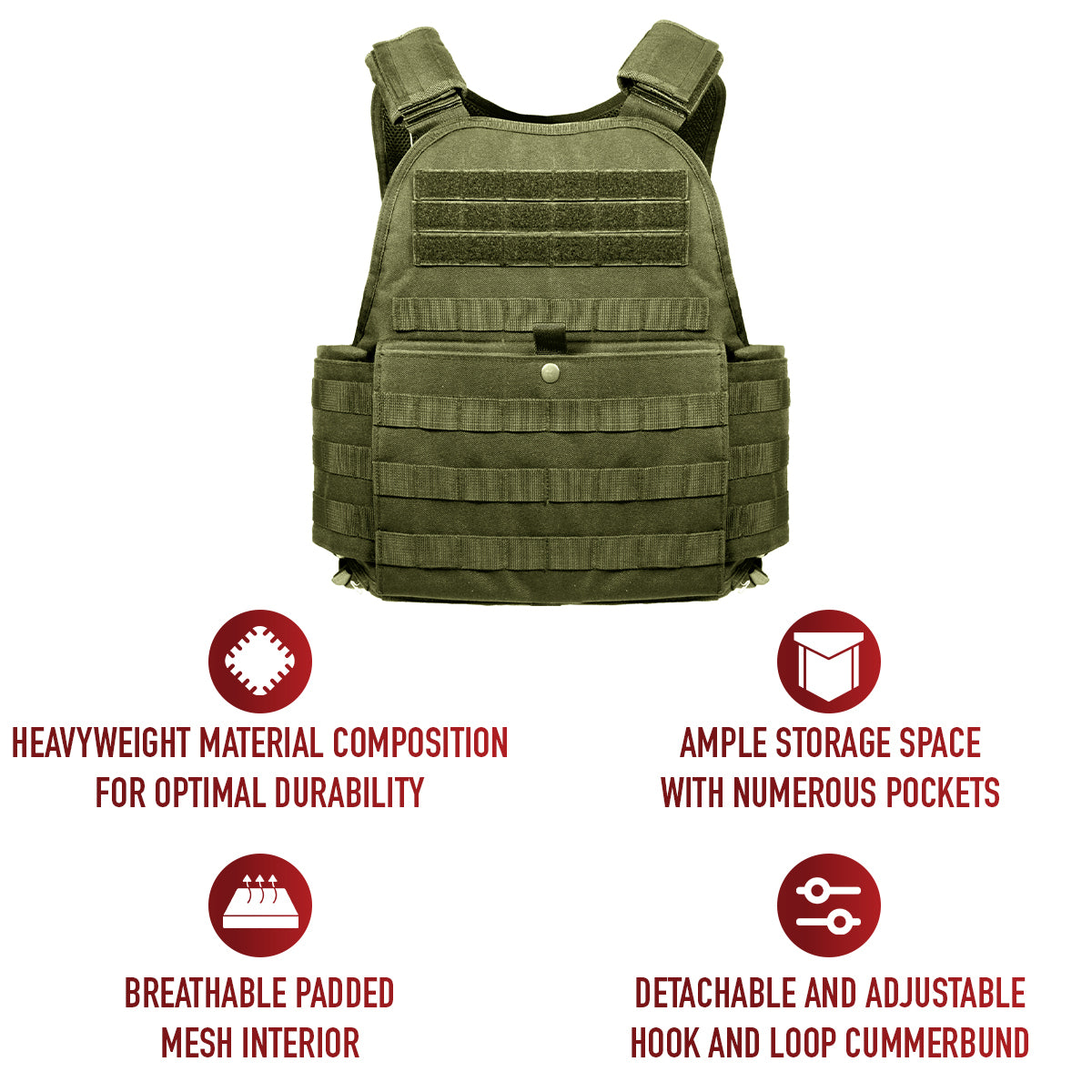 Rothco MOLLE Plate Carrier Vest