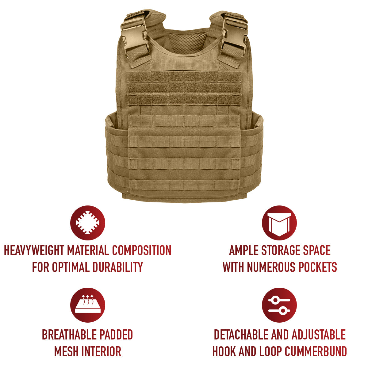 Rothco MOLLE Plate Carrier Vest