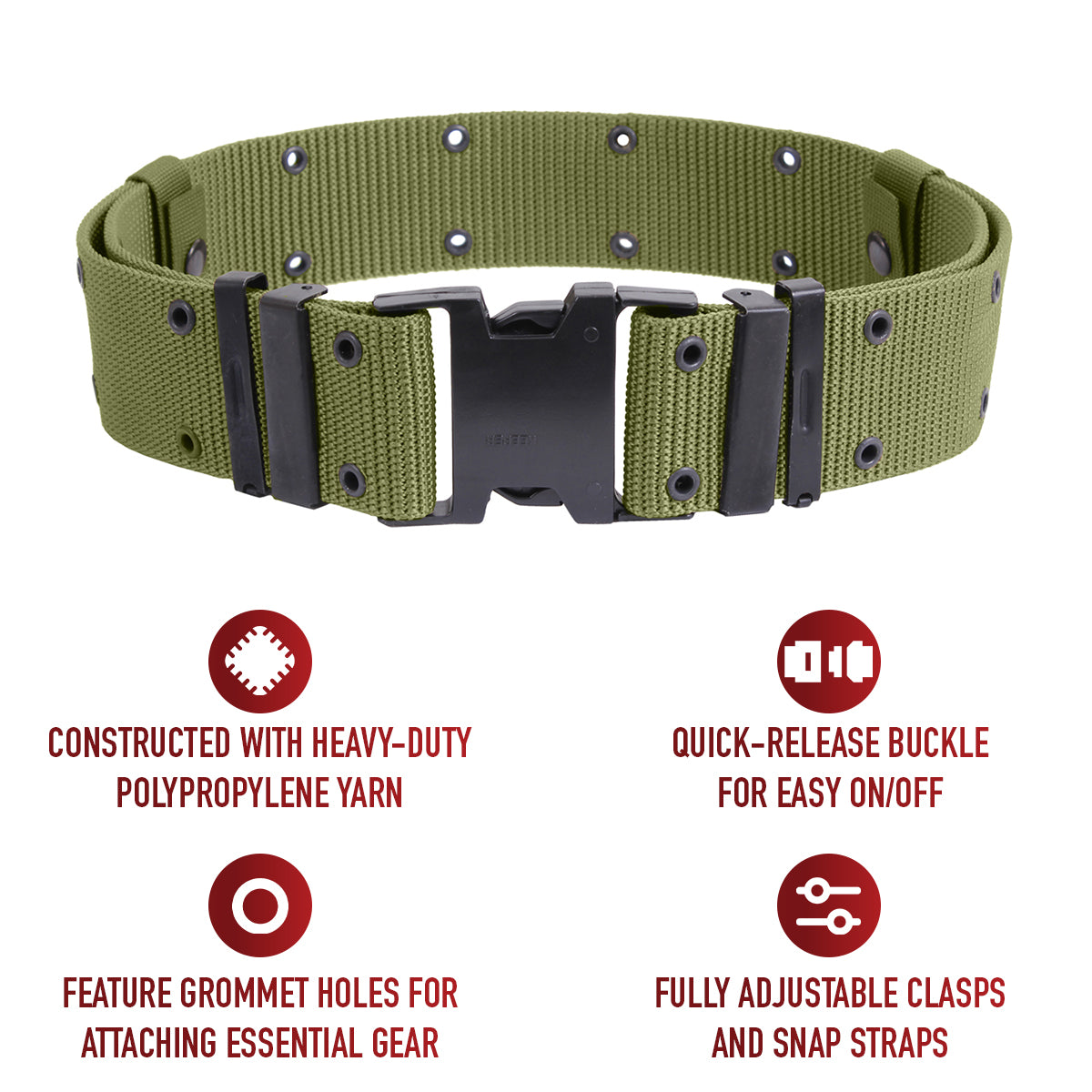 Rothco New Issue Marine Corps Style Quick Release Pistol Belts
