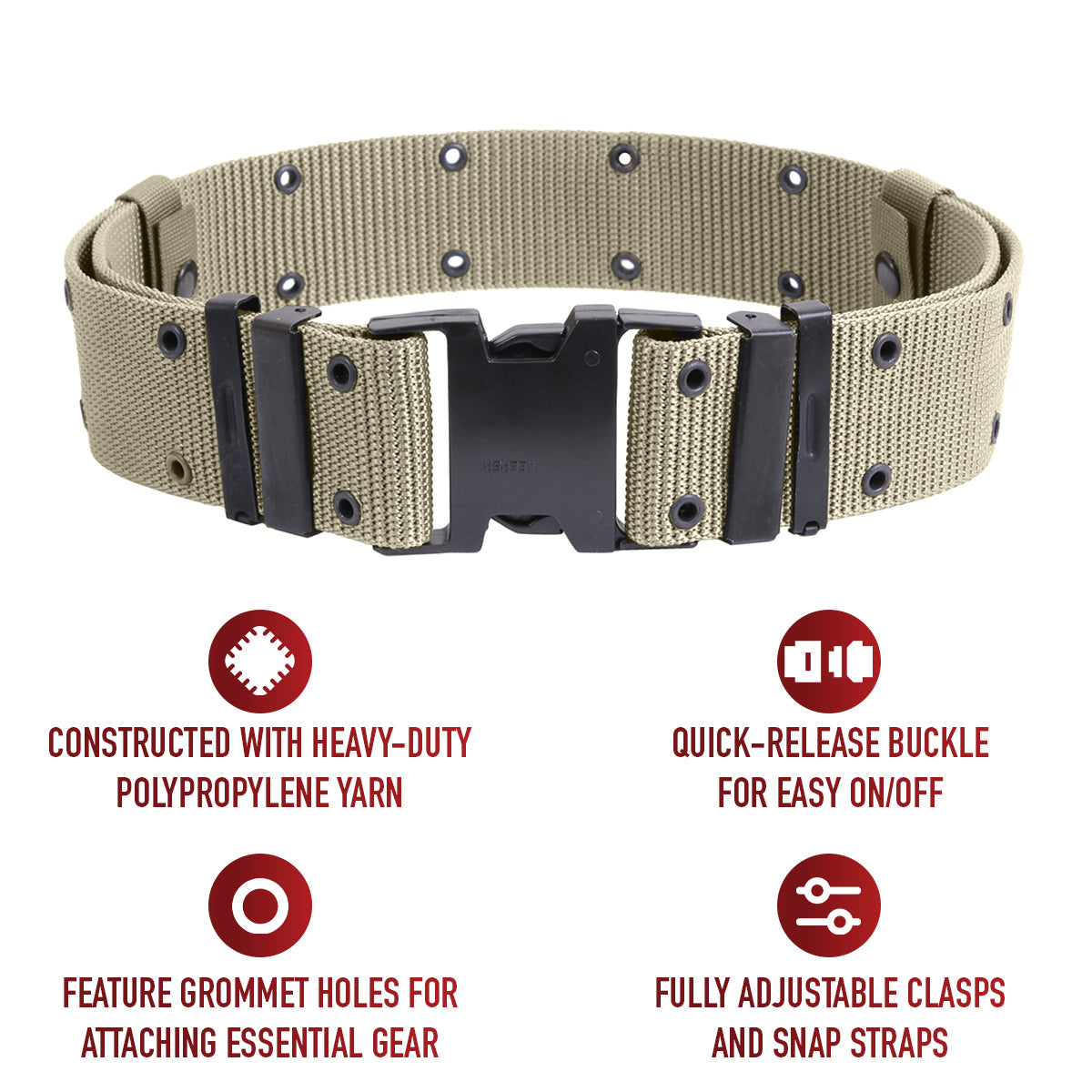 Rothco New Issue Marine Corps Style Quick Release Pistol Belts