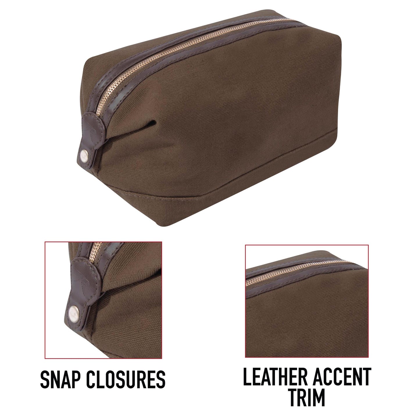 Rothco Canvas & Leather Travel Kit