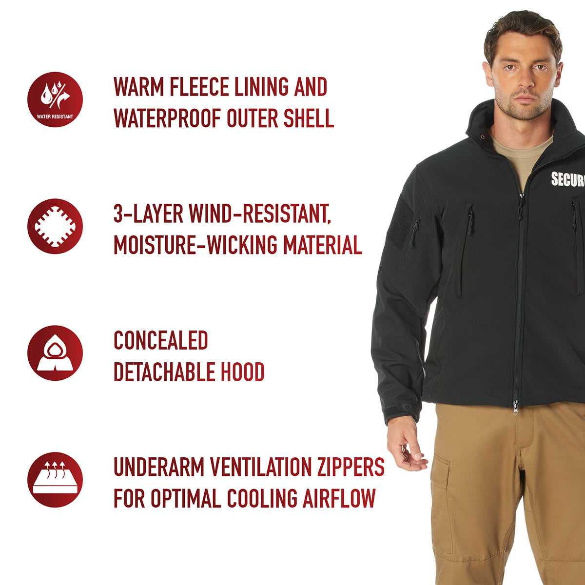 Rothco Spec Ops Soft Shell Security Jacket