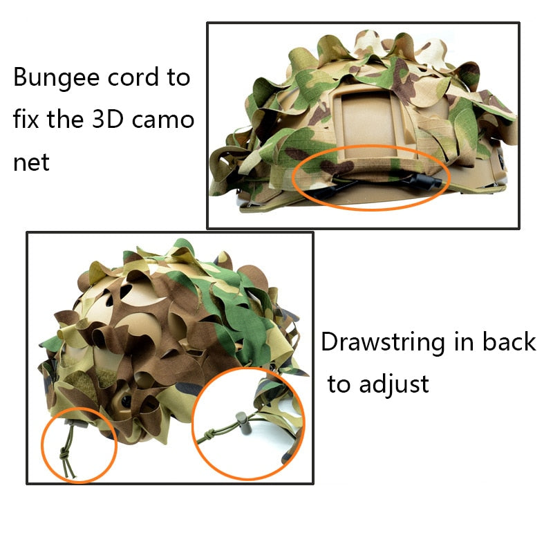 3D Laser Cut Helmet Scrims