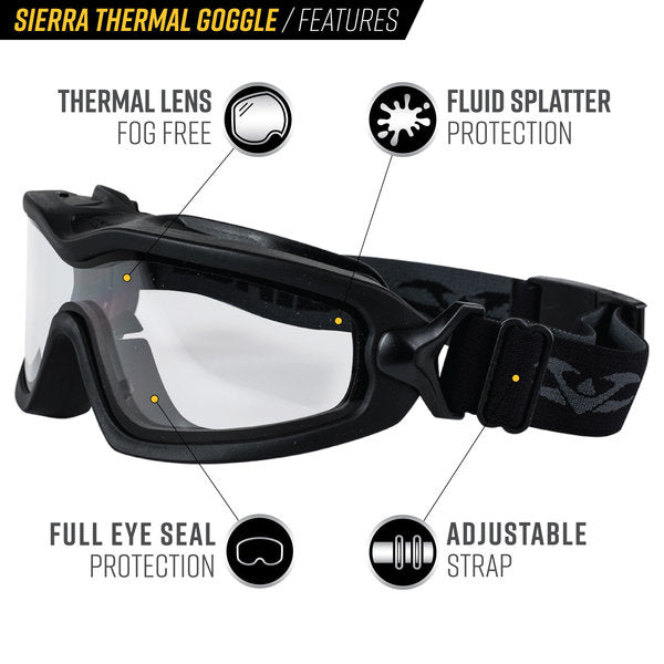 Valken/Pyramex Sierra Thermal Airsoft Goggles