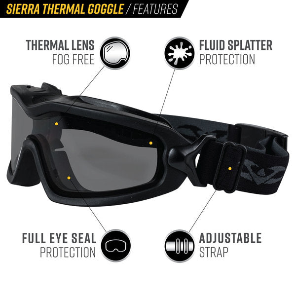 Valken/Pyramex Sierra Thermal Airsoft Goggles