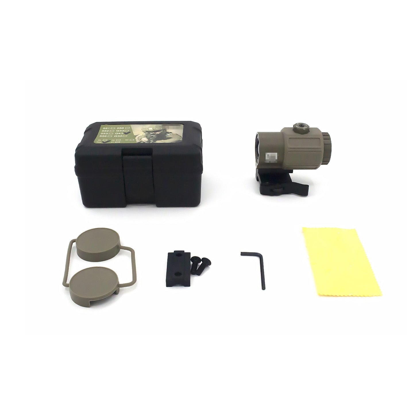 G33 G43 Airsoft 3X Magnifier with Flip to Side