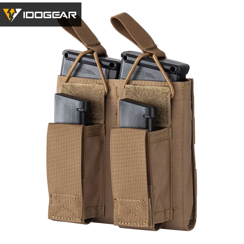 IDOGEAR Tactical Magazine Pouch Open Top 5.56&Pistol