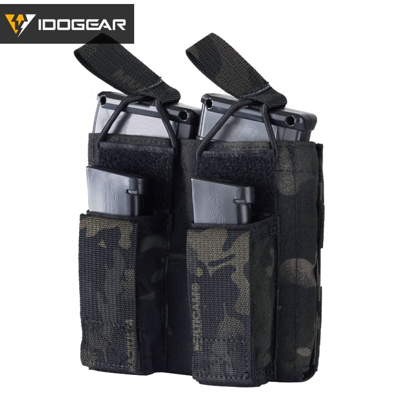 IDOGEAR Tactical Magazine Pouch Open Top 5.56&Pistol