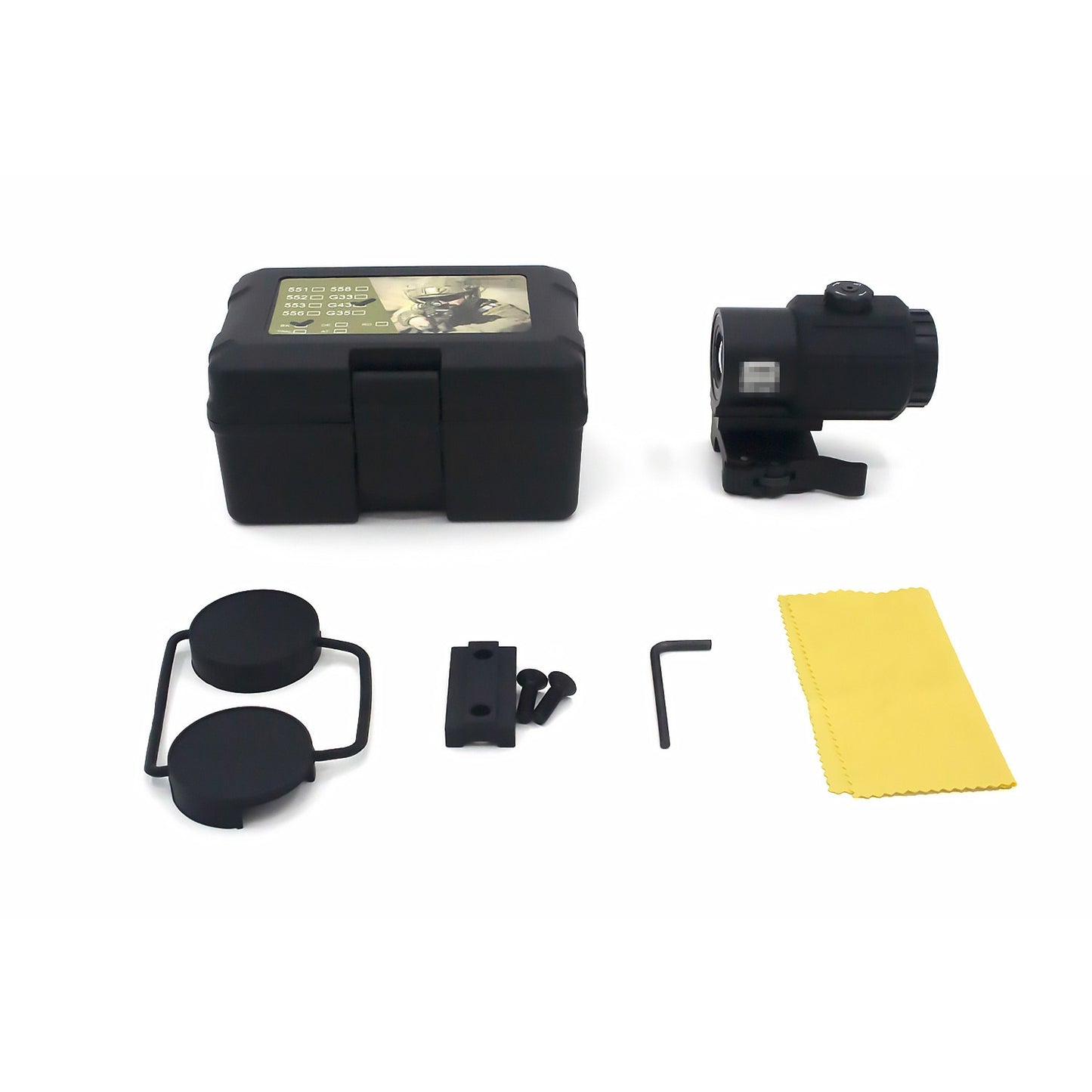 G33 G43 Airsoft 3X Magnifier with Flip to Side