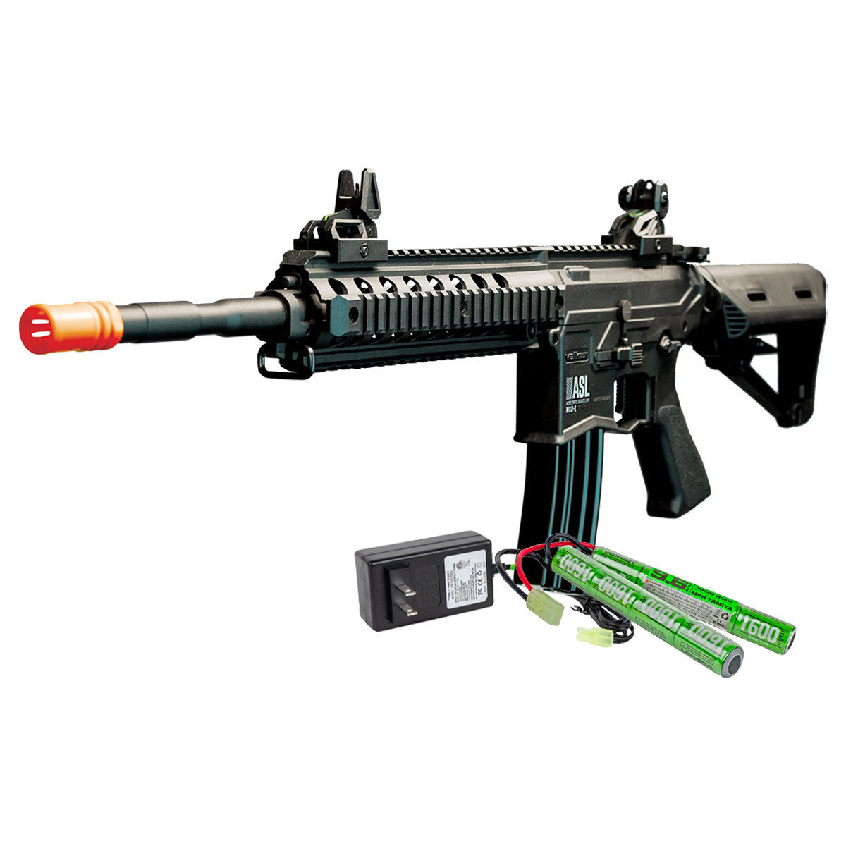 Valken ASL Hi-Velocity MOD-L AEG Airsoft Gun Battery and Charger Combo