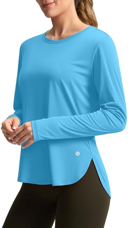 Women's Sun Shirts UPF 50+ Long Sleeve UV Protection Shirt Lightweight Quick Dry Workout Hiking Tops for Women